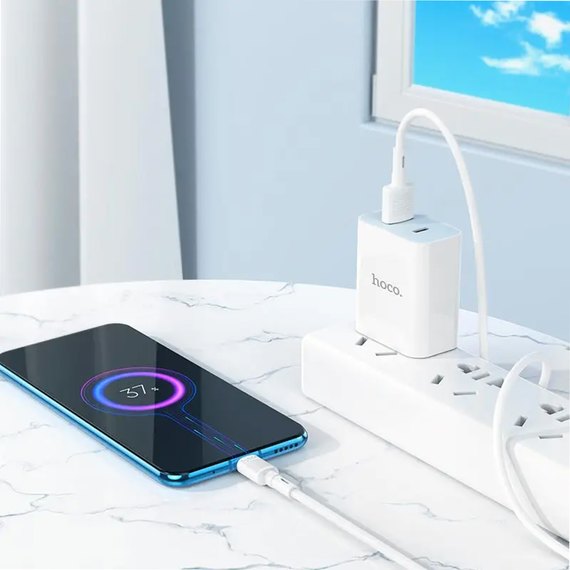 Кабель Hoco Micro USB Victory charging data cable X83 1m, 2.4A Black (000009049), Цвет: Black, изображение 3