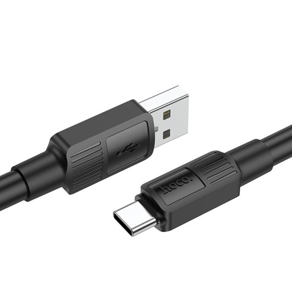 Кабель Hoco Type-C Solid charging data cable X84 1M, 3A Black (000009058), изображение 3
