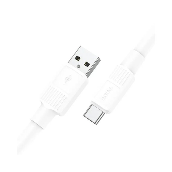 Кабель Hoco Type-C Solid charging data cable X84 1M, 3A White (000009059), изображение 2