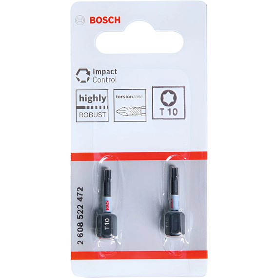Біта Bosch Impact Control T10 25 мм 2 шт/уп (2608522472), зображення 2
