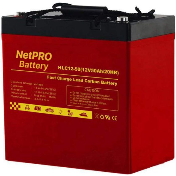 Аккумуляторная батарея NetPRO 12V 50Ah HLC 12-50