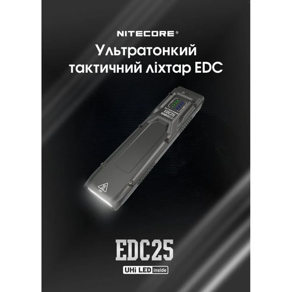 Фонарь ручной Nitecore EDC25 (6-1539)