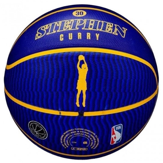 Мяч баскетбольный Wilson NBA Player Icon Outdoor BSKT Curry size 7 (WZ4006101XB7), изображение 2