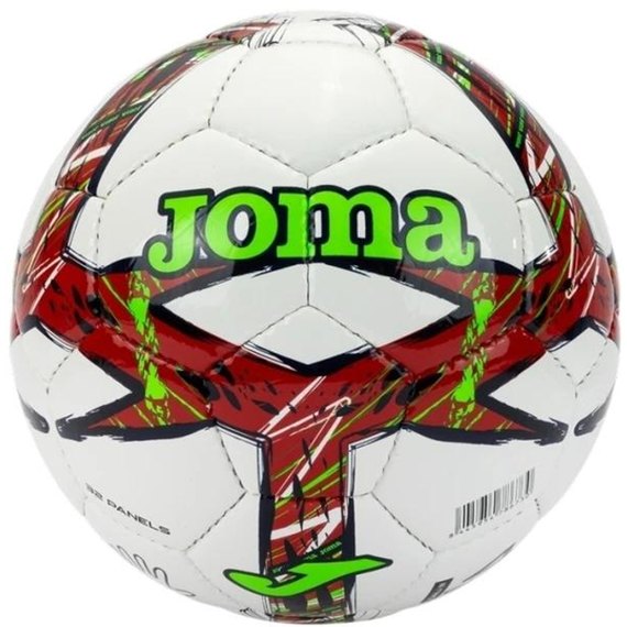 Мяч футбольный Joma DALIII белый/красный/салатовый size 5 (401412.206)