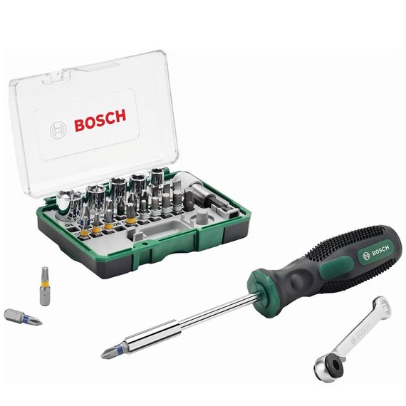 Набір біт Bosch 27 шт/уп + ручна викрутка (2607017331)