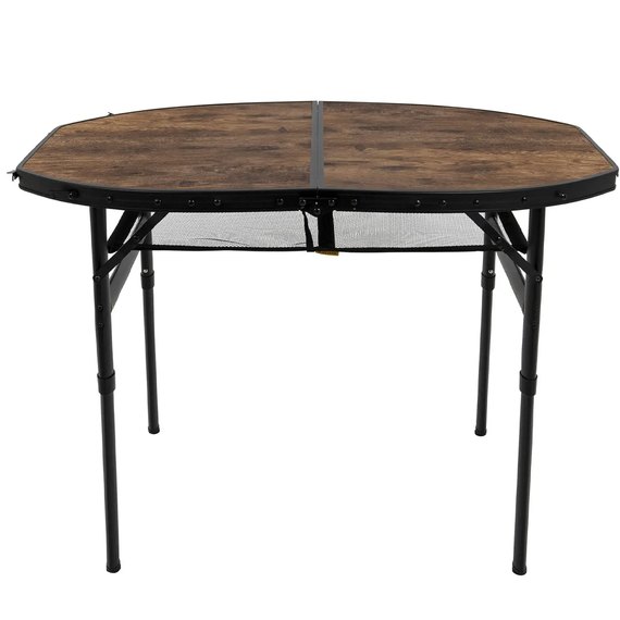 Стол Bo-Camp Woodbine Oval 100x70 cm Black/Wood look (1404185) DAS302783, изображение 2
