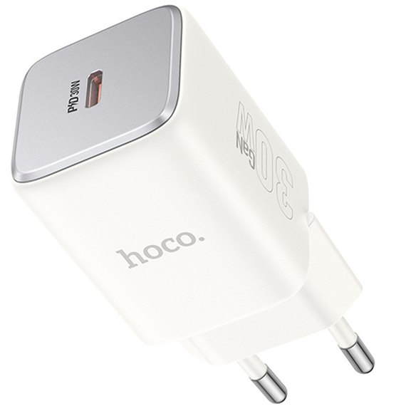 Зарядний пристрій Hoco Vista single port charger N43 Type-C, QC/PD, 30W/3A White (000010639), Колір: White
