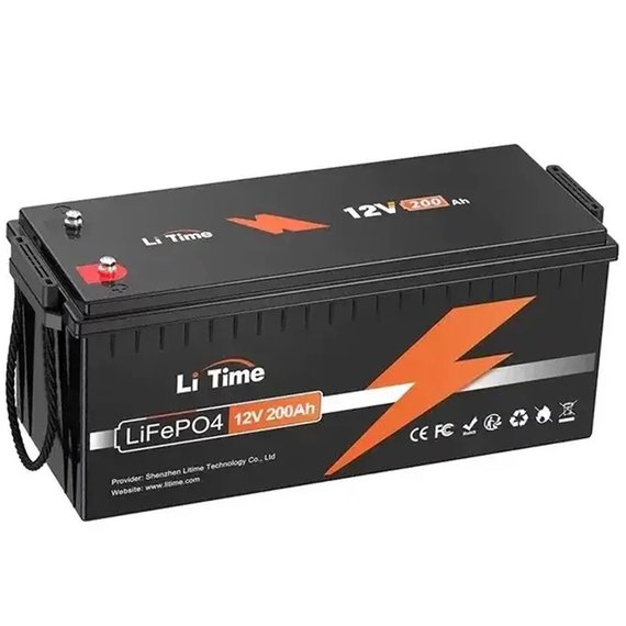 Акумуляторна батарея LiTime 12V 200Ah Plus (12.8V-200Ah, 2560 Вт*год, 200A BMS)