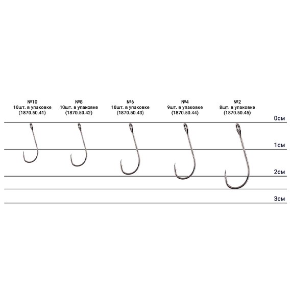 Крючок Select MJ-59 Micro Jig Special #2 (8 шт/уп) (1870.50.45), Номер крючка, № : 2, изображение 2