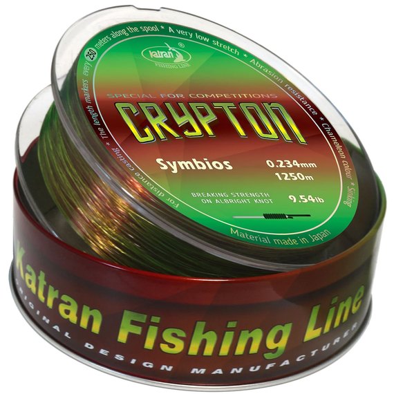 Леска Katran Crypton Symbios 1250m neon/brown 0.234mm 9.05lb/3.43kg (2500000214110), Разрывная нагрузка, lb : 9.05, Размотка, м : 1250, изображение 2