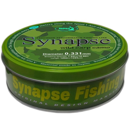 Леска Katran Synapse Wild Carp Camo 1000m dark camo 0.331mm 16.8lb (4262389020574), Разрывная нагрузка, lb : 16.7, Размотка, м : 1000 м, изображение 3