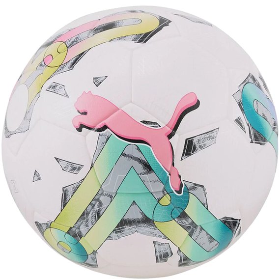 Мяч футбольный Puma Orbita 5 TB Hardground белый/розовый/мультиколор size 5 (083782-01)