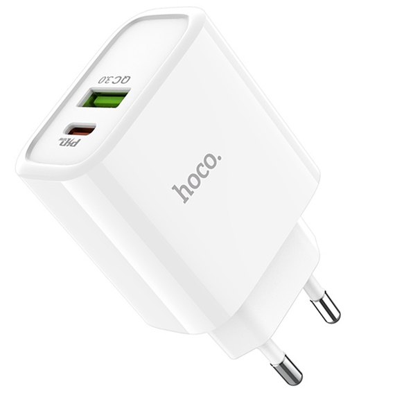 Зарядное устройство Hoco Speed C57a Type-C/USB, PD/QC3.0, 18W/3A White (000003297)