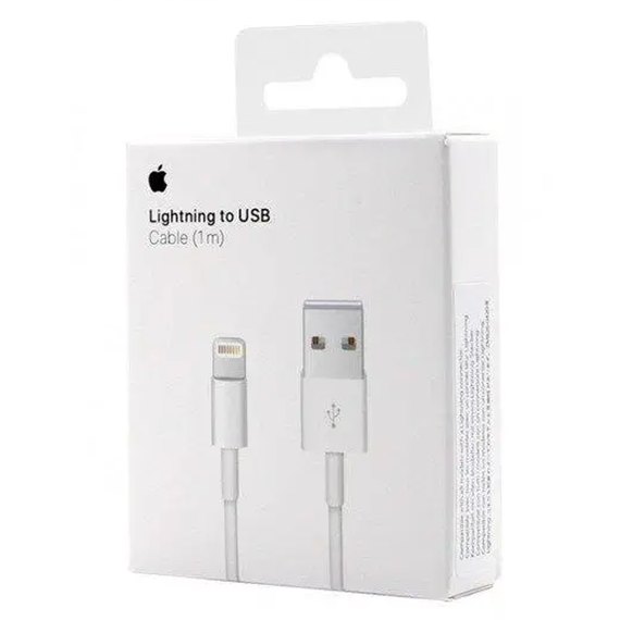 Кабель USB MD818ZM/A (BOX, 1: 1 ORIGINAL) 1M White (000004674), изображение 2
