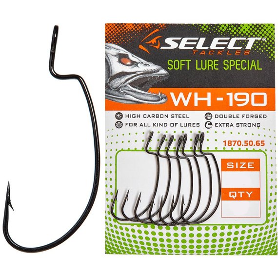 Крючок Select WH-190 #8 (9 шт/уп) (1870.50.62), Номер крючка, № : 8