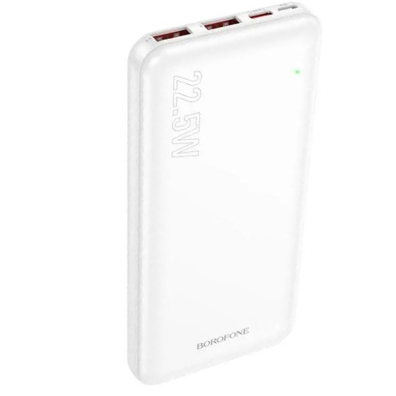 Повербанк Borofone BJ38 Power 22.5W+PD20W 10000 mAh Белый (6941991105579), Цвет : Белый, изображение 2