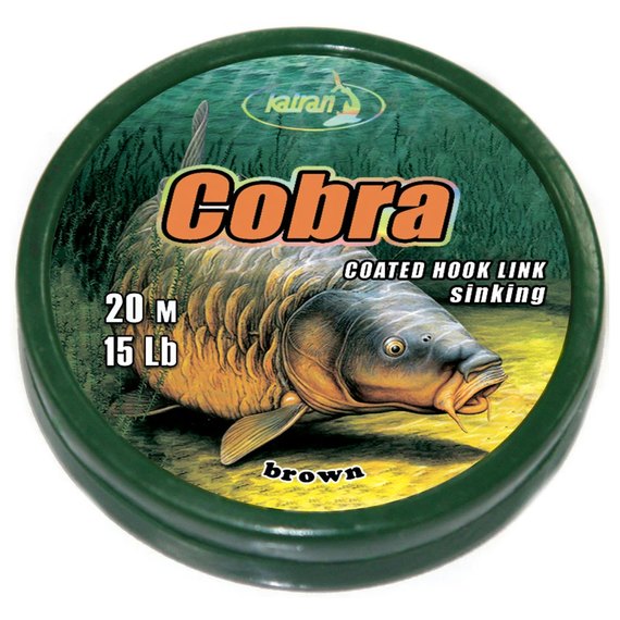 Поводковый материал Katran Cobra 20m brown 15lb (2500000182709), Разрывная нагрузка, lb: 15