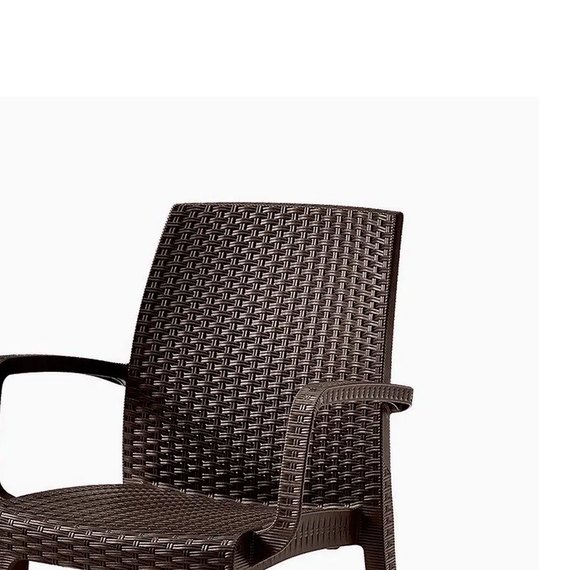 Стул садовый пластиковый Bica Verona armchair коричневый (8003723391938), Цвет: Коричневый, изображение 2
