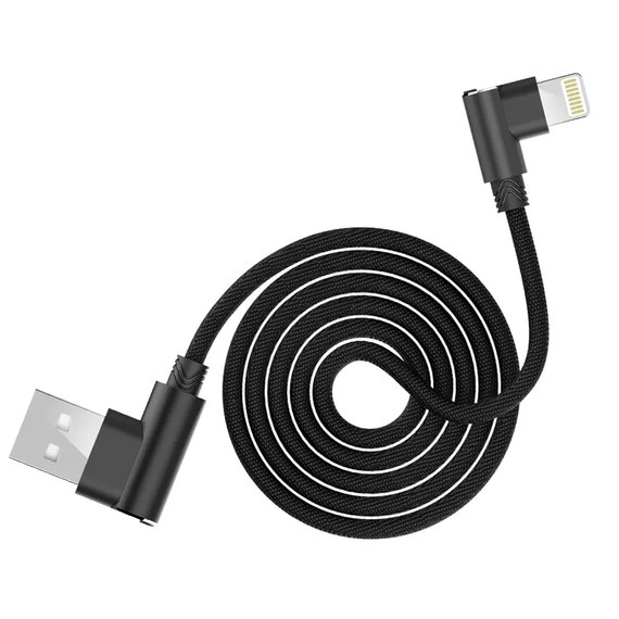Кабель AWEI Lightning L Type CL-34 1.5m, 2.4A Black (000002973)