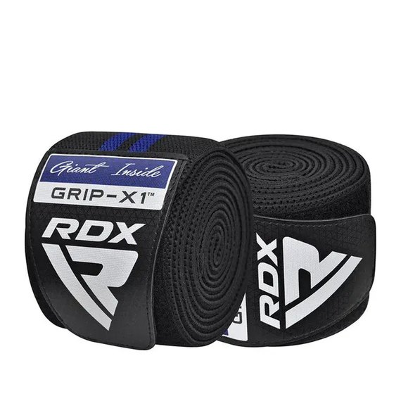 Бинти для колін RDX Gym Knee Wrap R11 Black/Blue (WAH-KR11BU), Колір: Black/Blue, зображення 7