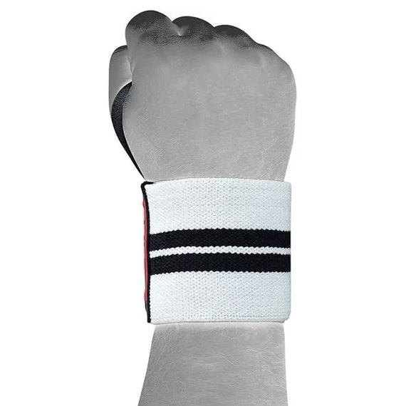 Бинти для зап'ястя (кистьові бинти) RDX W2 Gym Wrist Wraps Black/White Plus (WAH-W3W+), зображення 4