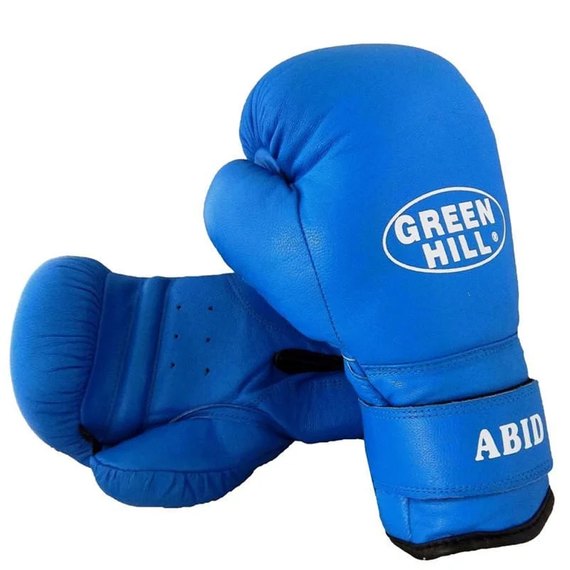 Боксерские перчатки Green Hill Abid 10 унц синие BGA-2024, Вес: 10 унций, Цвет: Синий