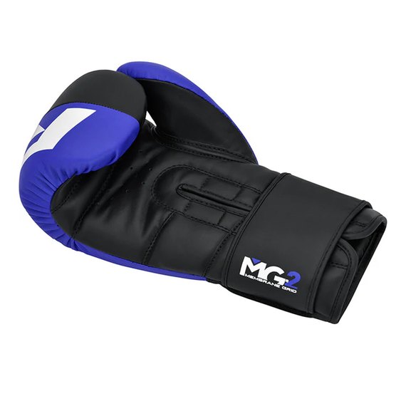 Боксерские перчатки RDX F4 Boxing Sparring Gloves Hook&Loop Blue/Black 10 ун. (BGR-F4U-10OZ), Вес: 10 унций, Цвет: Синий/Чёрный, изображение 3