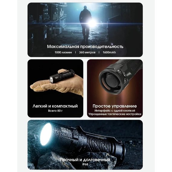 Фонарь ручной Nitecore MT1C Pro (6-1071_pro), изображение 6