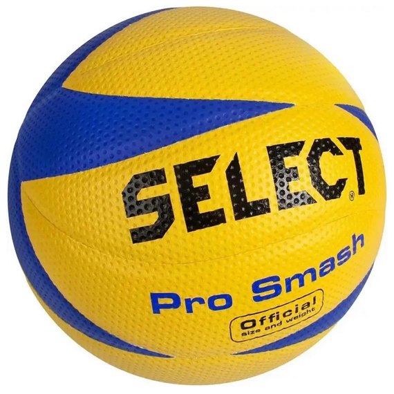 Мяч волейбольный Select Pro Smash Volley New желтый/синий size 5 (214450-219)