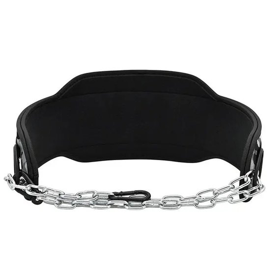 Пояс для обтяжень з ланцюгом RDX T7 Dipping Belt 2 Layer неопрен Red (WDB-T7R), Колір: Red, зображення 4