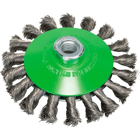 Щітка конусна кільцева Bosch Inox M14 0.35x115 мм пучки сталь (2608622109)