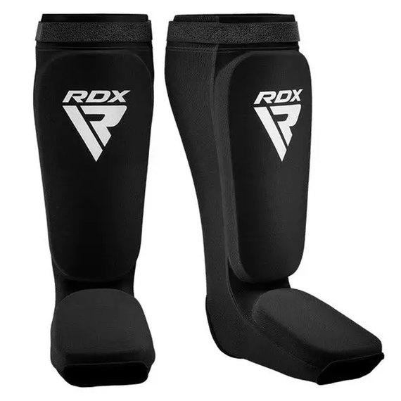 Защита голени и стопы RDX Shin Instep Foam Black/White M (HYP-SIBW-M), Размер: M