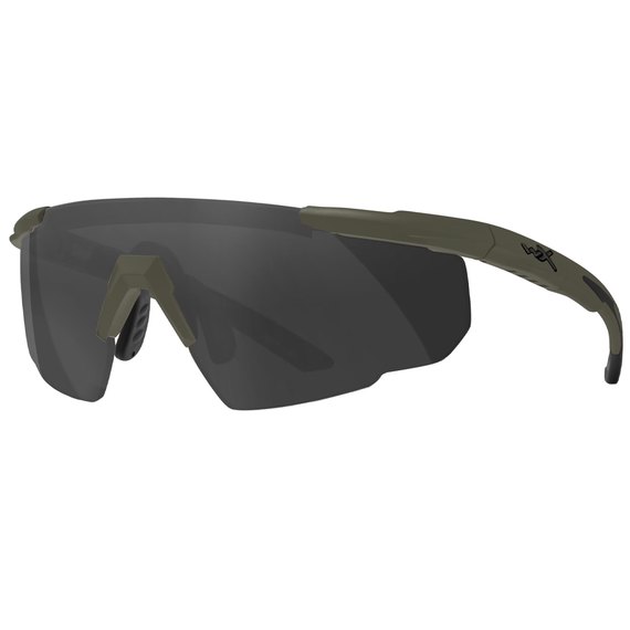 Захисні балістичні окуляри Wiley X Saber Advanced 3 линзи (Grey/Clear/Rust) оправа OD Green (308G), Колір оправи: Хакі