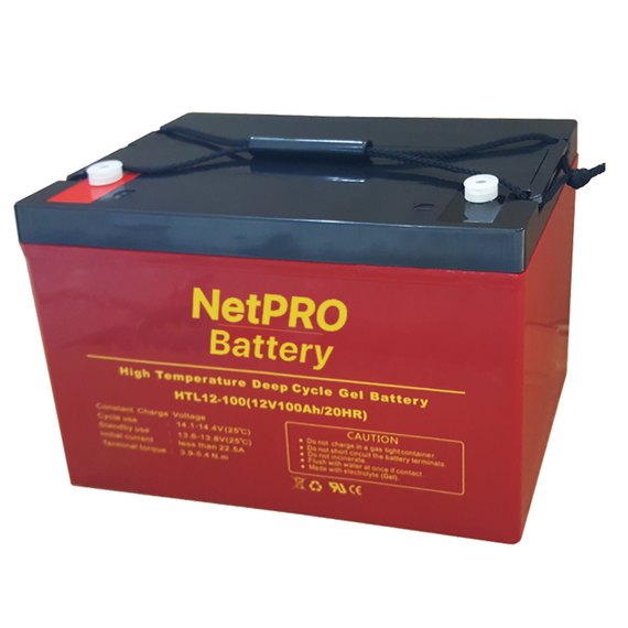 Аккумуляторная батарея NetPRO 12V 100Ah HTL12-100, изображение 2
