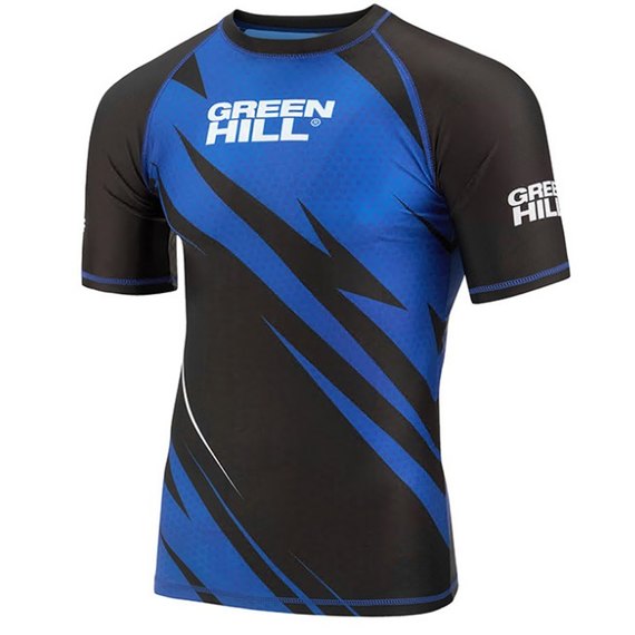Футболка для MMA Green Hill Rush Guard IMMAF S синяя RGI-4021, Размер: S, Цвет: Синий, изображение 5