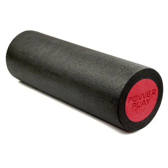 Массажный роллер PowerPlay 4021 Fitness Roller Черно-красный 45x15см (PP_4021_Bl/Red_(45*15)), изображение 4