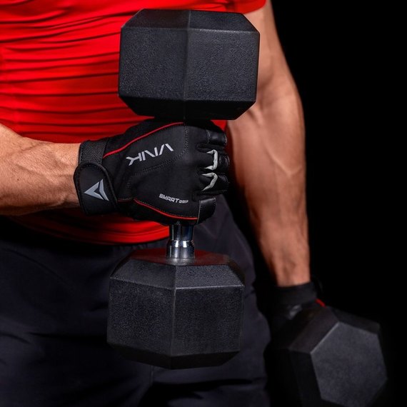 Рукавички для залу VNK PRO M (2197_60068), Розмір: M, Колір: Чорний, зображення 4