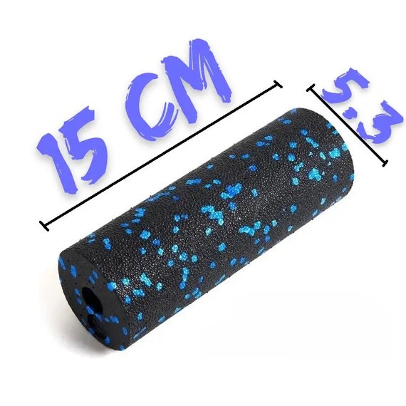 Массажный роллер PowerPlay PP-4346 Mini EPP Foam Roller 15x5.3 см черно-синий (PP_4346_Blue_(15*5))