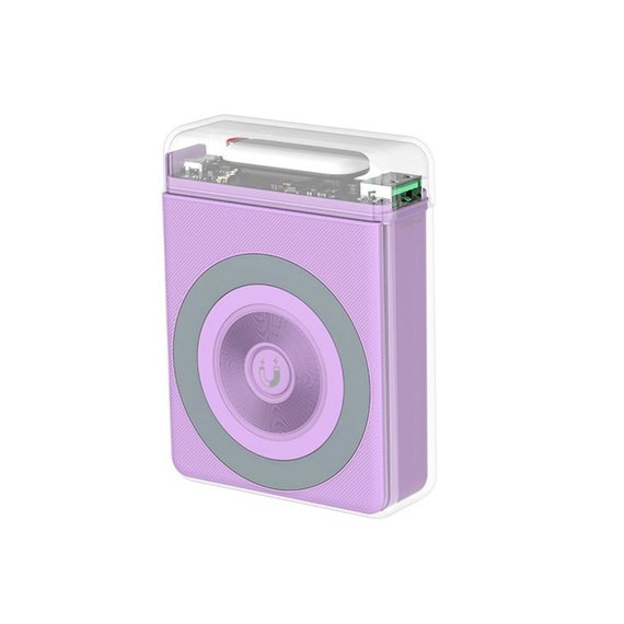 Повербанк XO PR226 Mini Transparent Magnetic Absorption 15W 10000 mAh Purple (6920680849437)