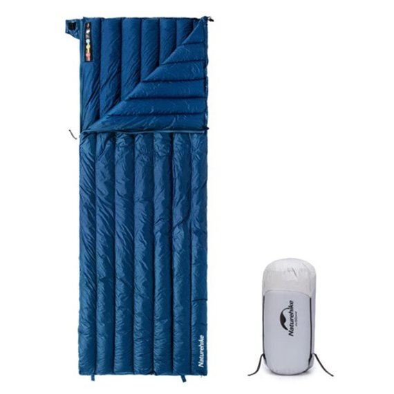 Спальный мешок Naturehike с натуральным пухом CWM400 CNK2300SD013 темно-синий (6976023920882)