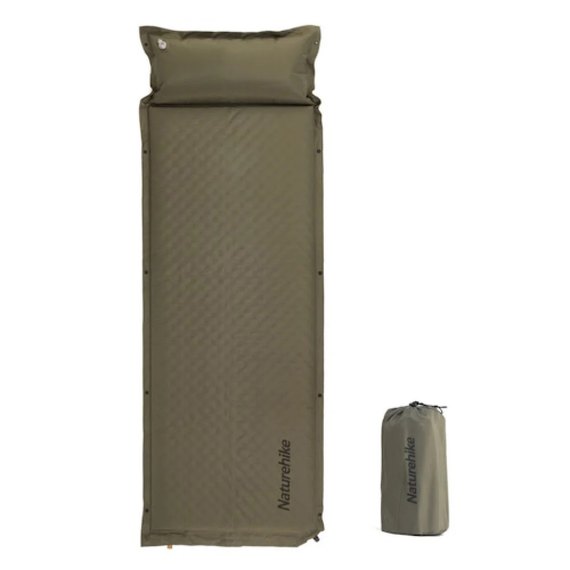 Самонадувающийся коврик Naturehike CNK2300DZ014, 30 мм, темно-зеленый (6976023923364)