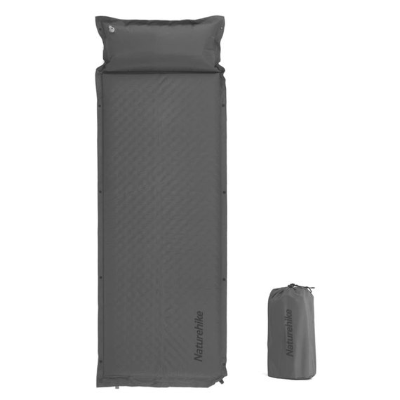Самонадувающийся коврик Naturehike CNK2300DZ014, 60 мм, графит (6976023923371)