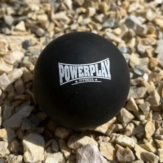 Массажный мяч PowerPlay PP-4354 Silicone Lacrosse Ball 6.3 см черный (PP-4354_Black)