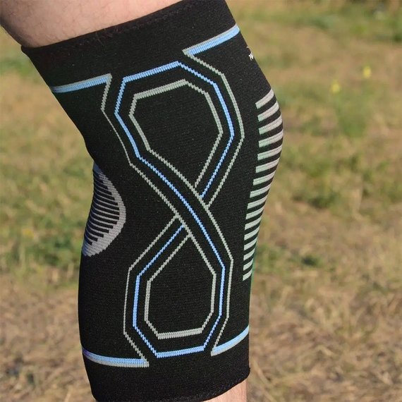 Наколенники спортивные PowerPlay PP-4099 Knee Support Черно/Синие L/XL (пара) (PP_4099_L/XL_Bl/Blue)