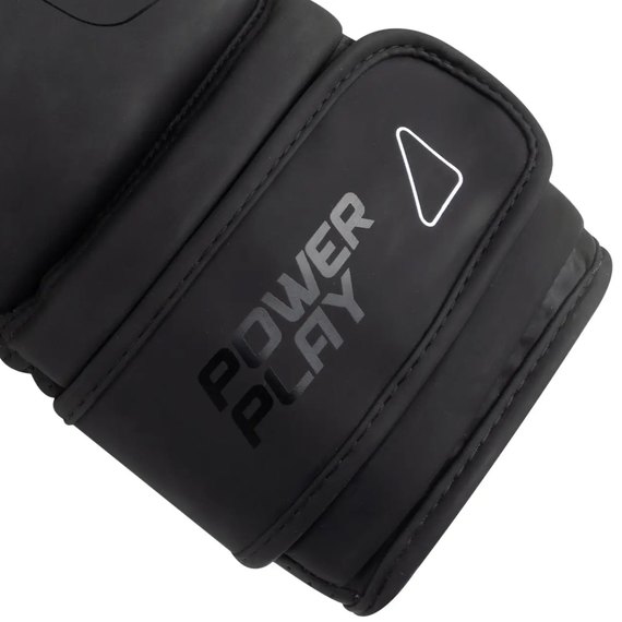 Боксерские перчатки PowerPlay 3024 Ultra Mat Черно-белые 16 ун (PP_3024_16oz_Bl/White), Вес: 16 унций, Цвет: Черный/Белый, изображение 5