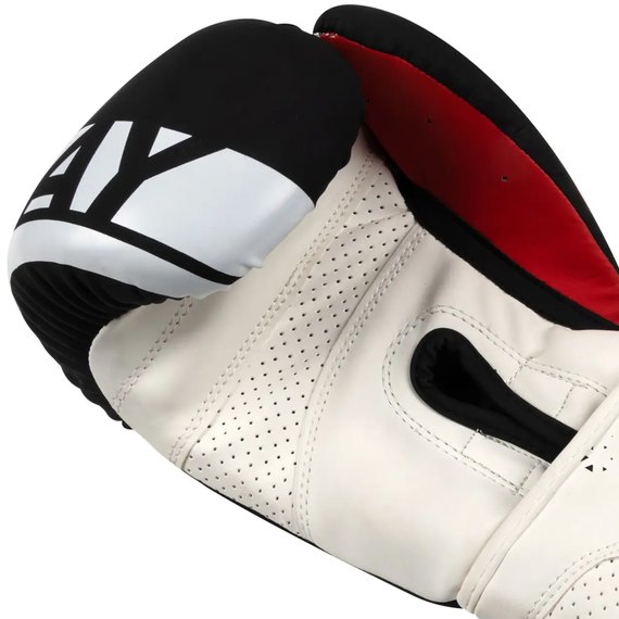 Боксерські рукавички PowerPlay 3086 Matt Challenger Чорно-білі 12 ун (PP_3086_12oz_Bl/White), Вага: 12 унцій, Колір: Чорний/Білий, зображення 5