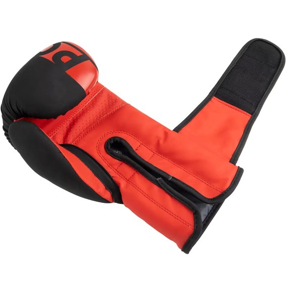 Боксерские перчатки PowerPlay 3086 Matt Challenger Черно-красные 16 ун (PP_3086_16oz_Bl/Red), Вес: 16 унций, Цвет: Чёрный/Красный, изображение 4