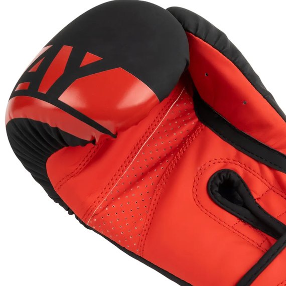Боксерские перчатки PowerPlay 3086 Matt Challenger Черно-красные 16 ун (PP_3086_16oz_Bl/Red), Вес: 16 унций, Цвет: Чёрный/Красный, изображение 6