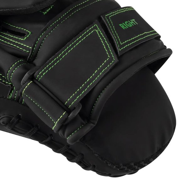 Лапы боксерские PowerPlay 3044 Pro Carbon Ultra Series черно-зеленые PU [пара] (PP_3044_Bl/Green), Цвет: Black/Green, изображение 4