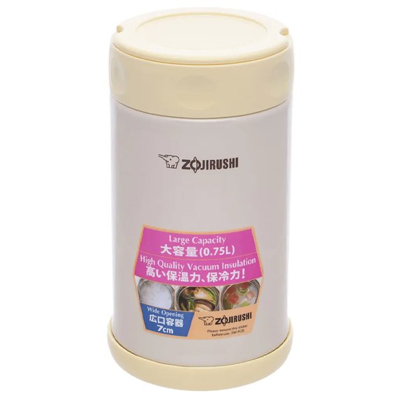 Пищевой термоконтейнер Zojirushi 0.75 л бежевый SW-FCE75YP